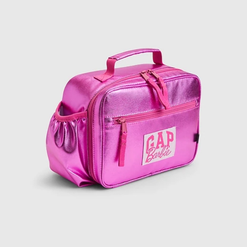Gap × Barbie Kids Recycled Arch Logo Metallic Lunchbag